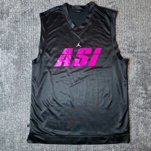 Jordan Brand‎ ASI 36 Basketball Jersey Mens XL Black Pink 20th Anniversary 2005